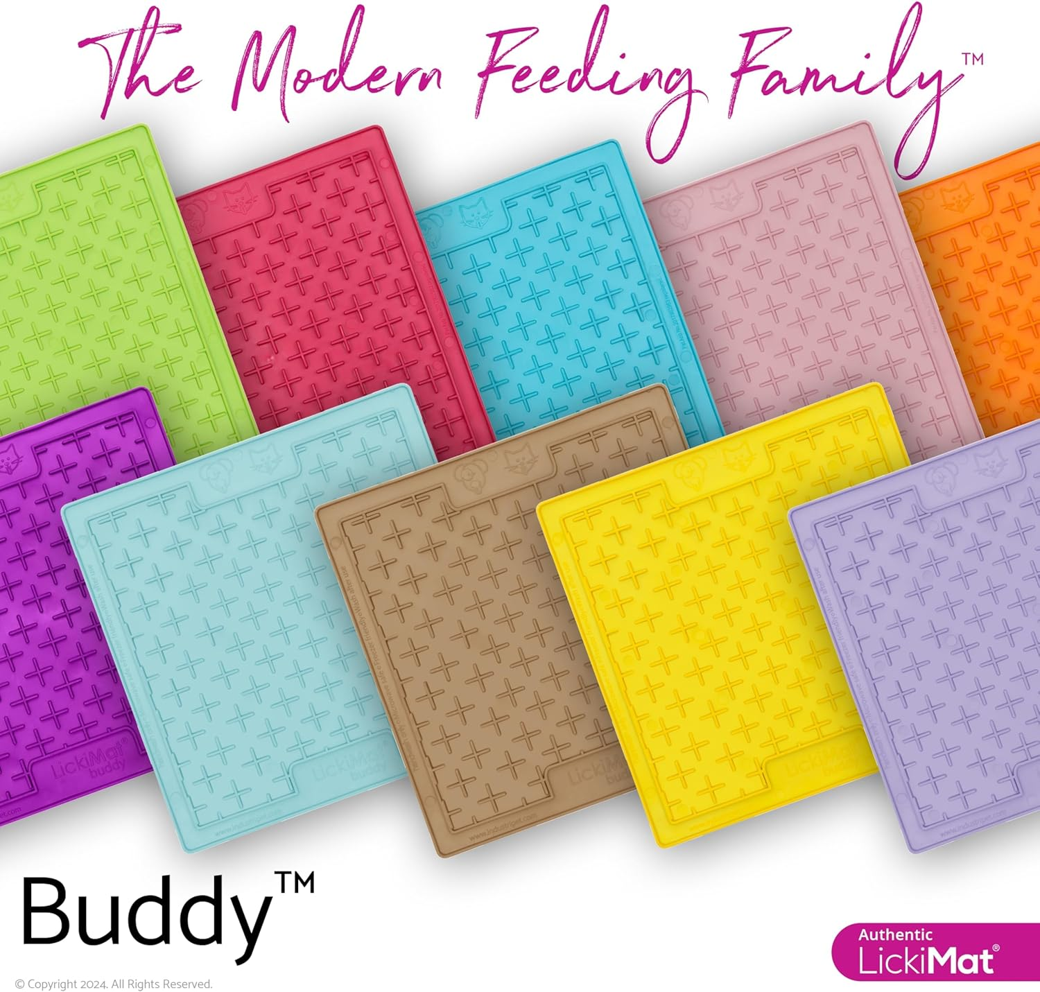 Lickimat Classic Buddy, Slow Feeder for Dogs, Boredom and Anxiety Reducer; Perfect for Food, Treats, Yogurt, or Peanut Butter. Fun Alternative to a Slow Feed Dog Bowl, Turquoise