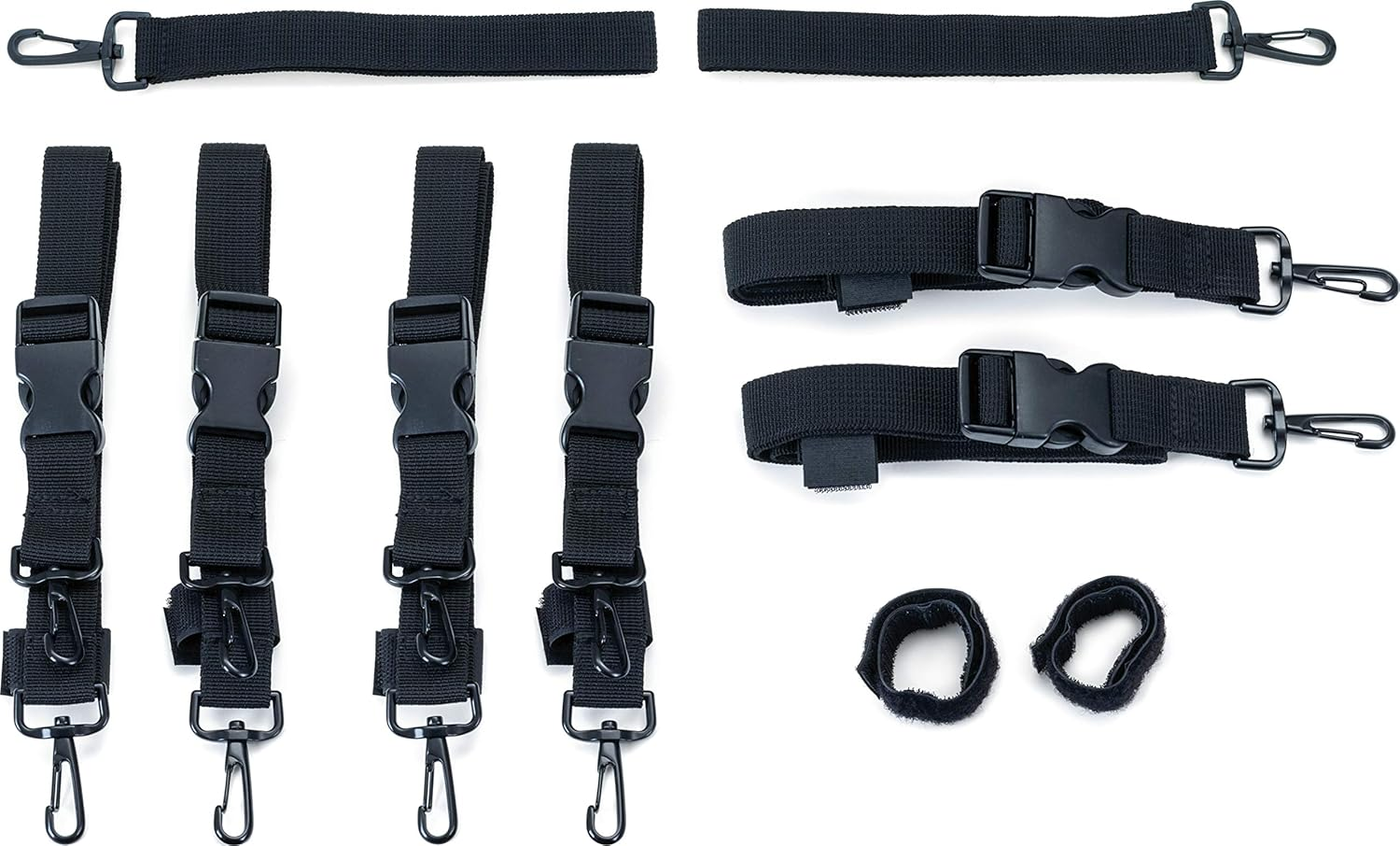Kuryakyn 5163 Motorcycle Travel Luggage Accessory: Premium Luggage Mounting Strap Kit, Black