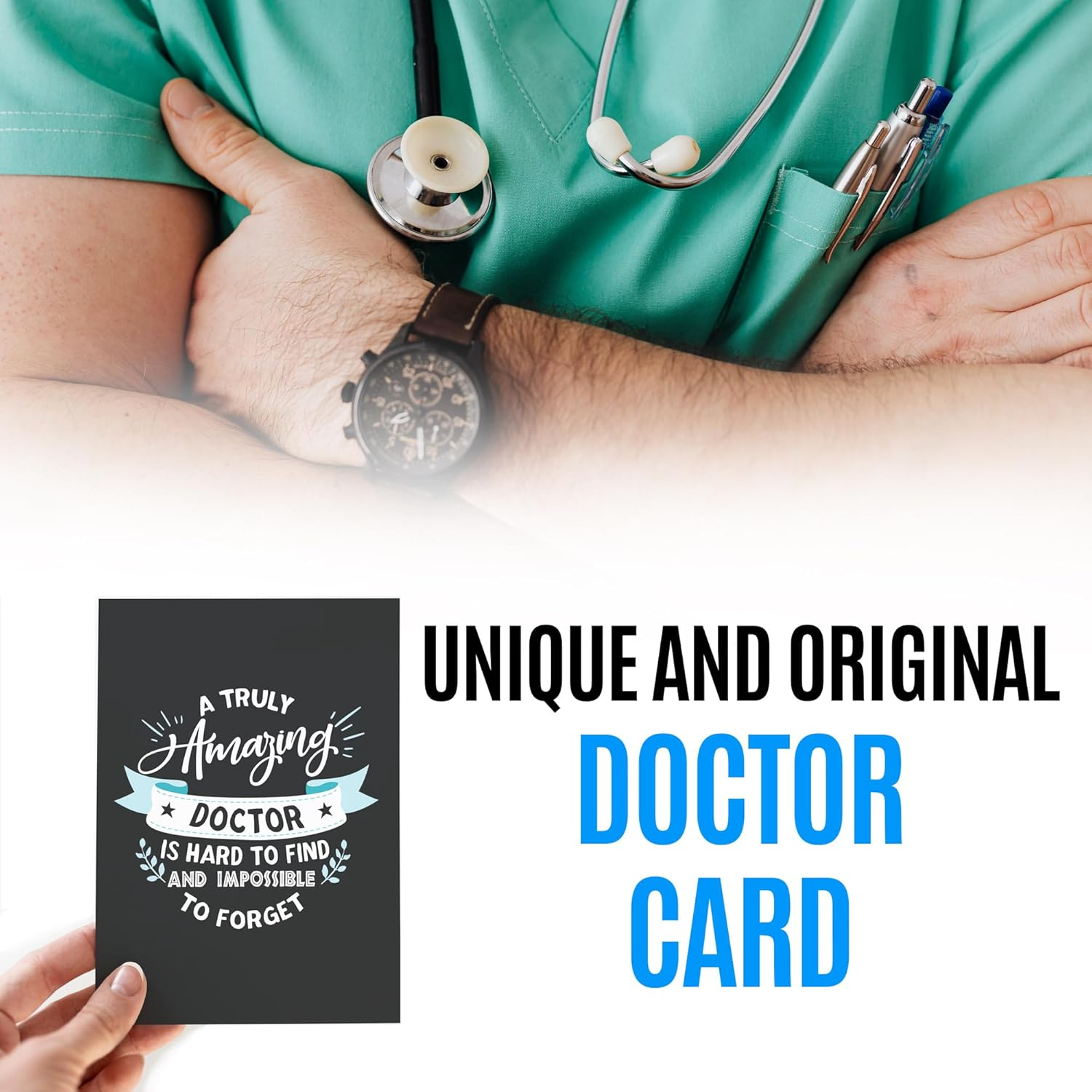 Thank You Card for Doctor | Awesome Appreciation and Gratitude Card for Men or Women for Any Occasion: Birthday, Retirement, Graduation or Just Because. image number 3