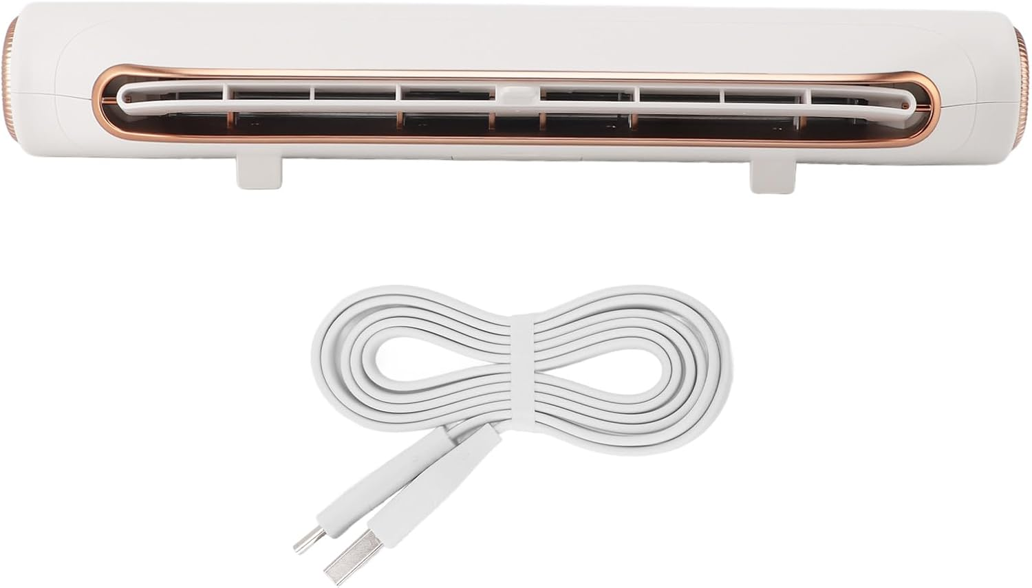 Computer Monitor Fan, 3 Speed Gears Adjust Wind Angle USB Monitor Cooling Fan, Bladeless Fan for Bed Office Car Dorm Travel Camping Beach (White) - White image number 3