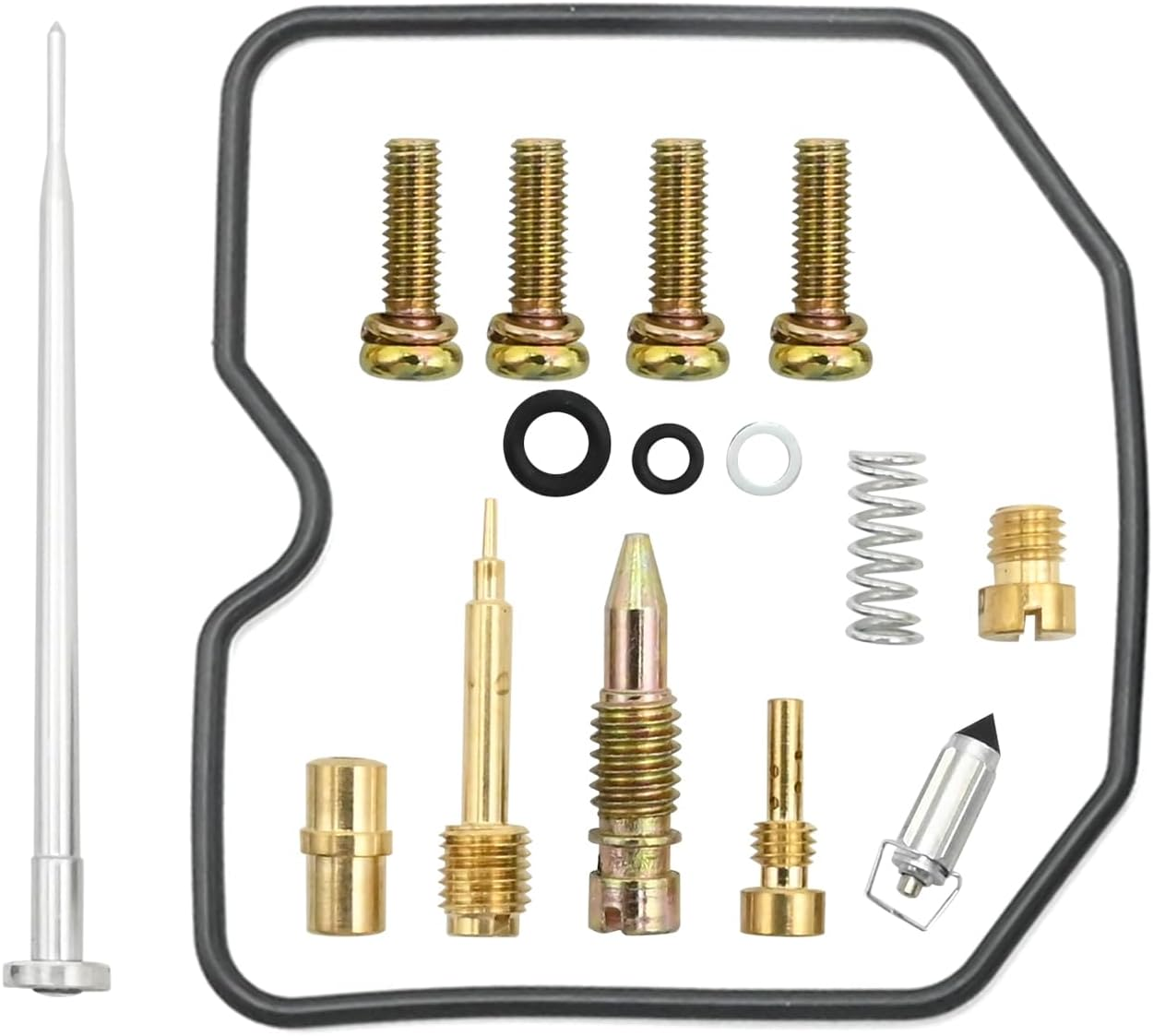 2Pcs Carburetor Rebuild Kits Replacement for Kawasaki Ninja EX250 250R 2001 2002 2003 2004 2005 2006 2007 2008 2009 2010 2011 2012 Carb Rebuild Kits with Diaphragm Float image number 3