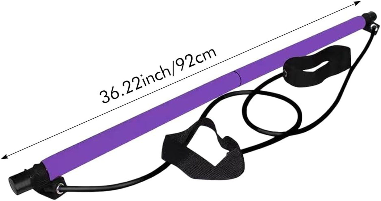 Pilates Bar Kit with Resistance Bands,Home Gym, Workout Kit for Body Toning, Multifunctional Pilates Bar for Women & Men,Yoga Fitness,Workout Equipment for Legs, Hip, Waist image number 2