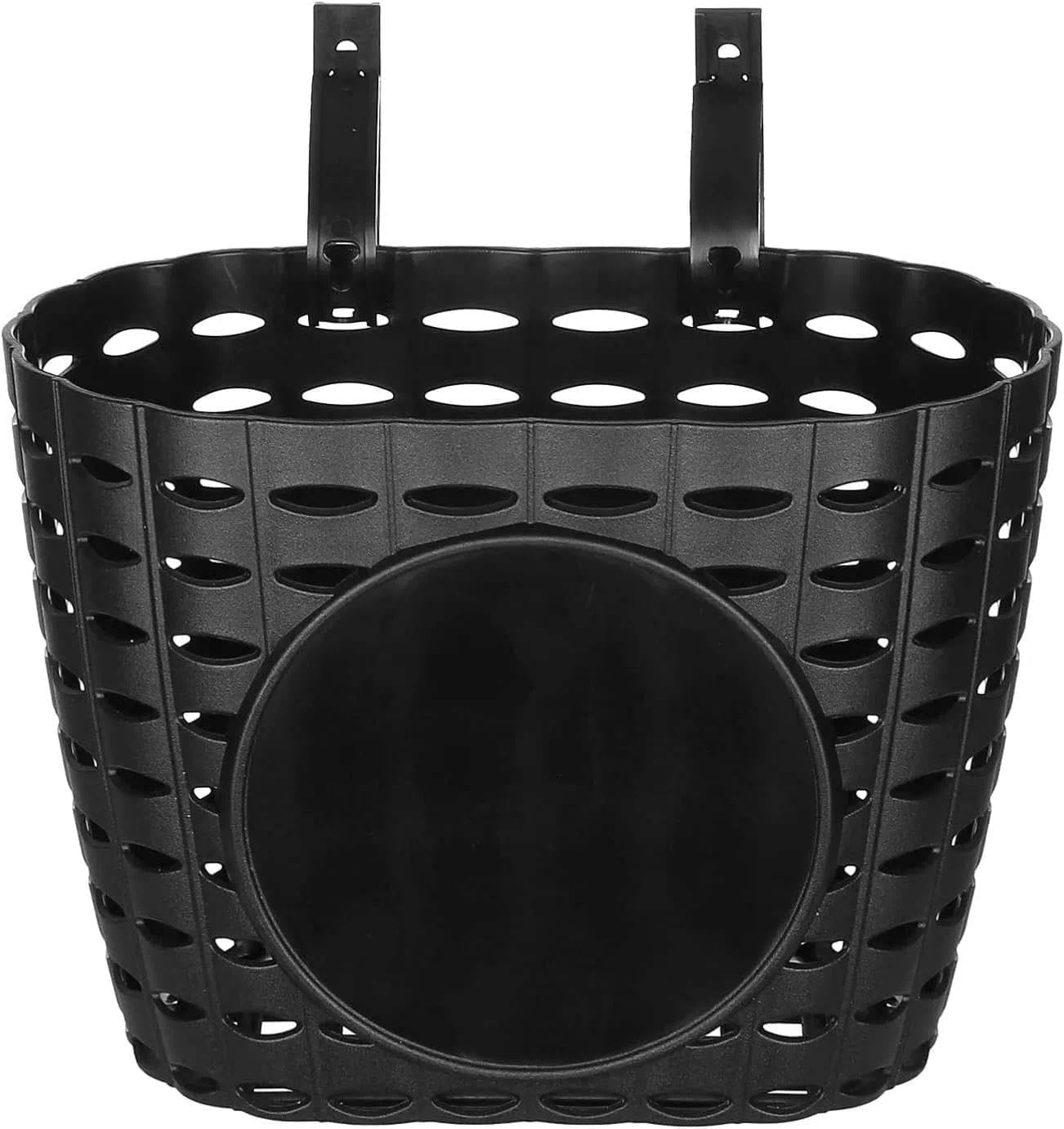 Unron Kids Bike Basket &ndash; Adjustable Straps for Easy Installation &ndash; Durable Plastic Bicycle Basket for Kids &ndash; Front Handlebar Baskets for Toddlers &ndash; Black image number 2