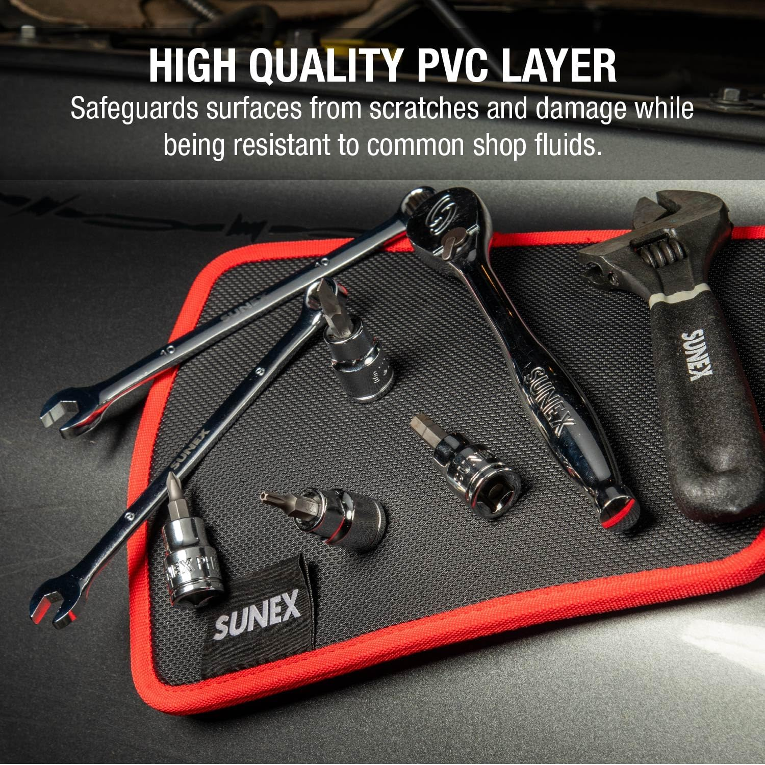 Sunex SXMAGMAT Flexible Magnetic Mat/Organizer, 8"X10", 40LB Rated Capacity image number 1