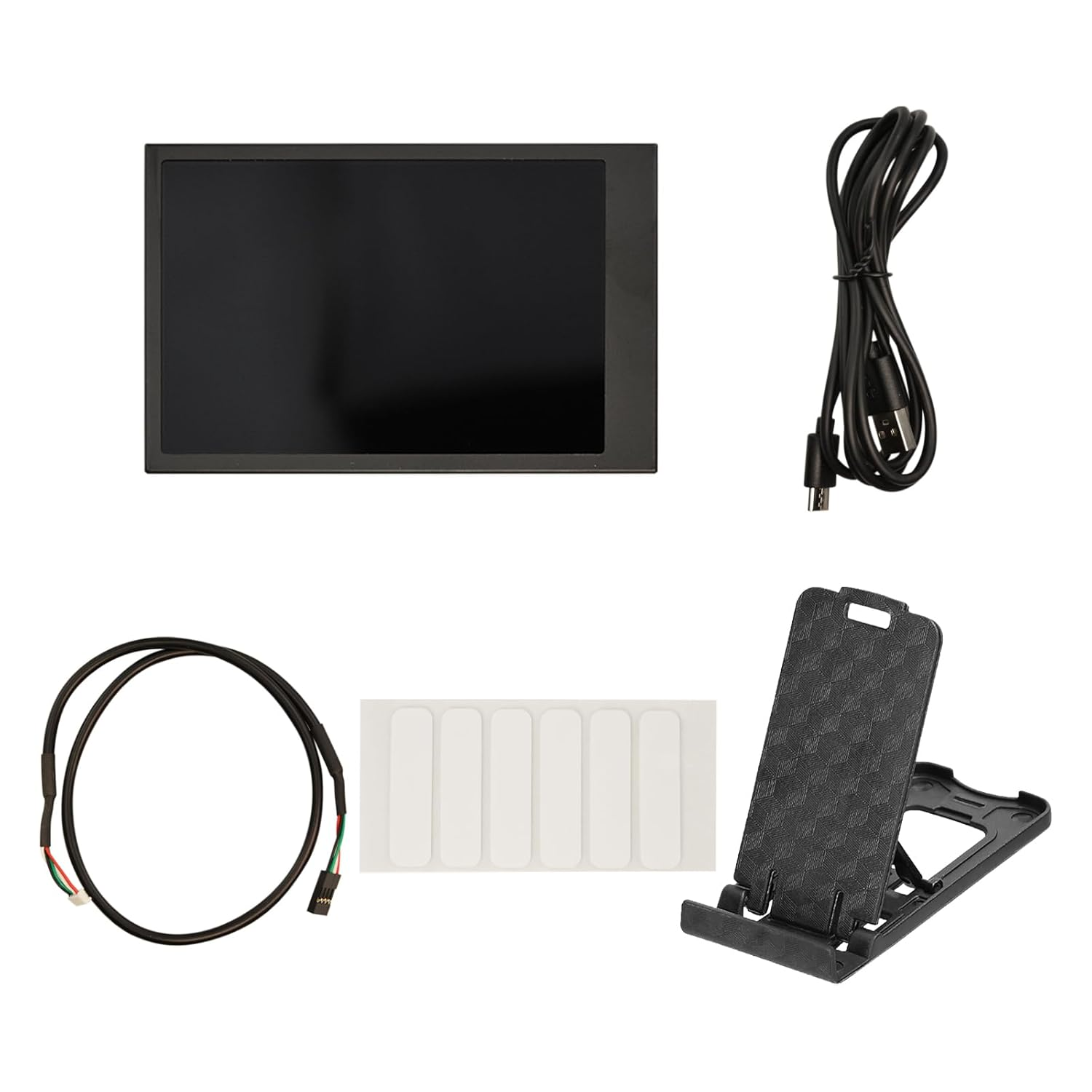 3.5In IPS USB Mini Screen, CPU Hardware Temperature Monitor Type C AIDA64 PC Temperature Display Monitor for Computer Case (White)