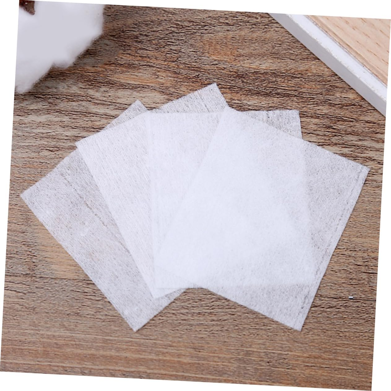 FRCOLOR Verified Australian Cotton Makeup Removal Pads 400Pcs Gentle Soft Absorbent Ideal for Face Nail Art image number 3