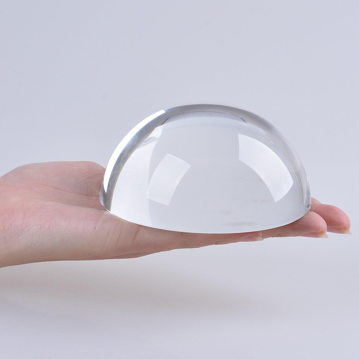 LONGWIN Crystal Dome Magnifier/Paperweight Reading Magnifying Glass-3.9 Inch image number 3