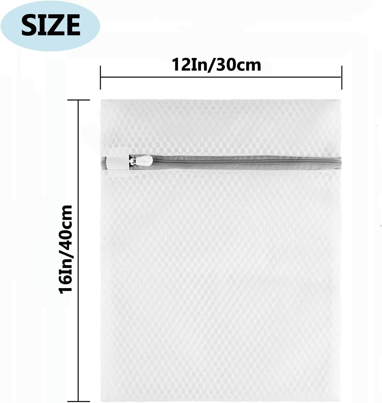 Aieve 3 PCS Honeycomb Mesh Laundry Bags, 12 X 16 Inch Durable Washing Bag for Smalls, Clothing, Footgear, Travel Storage Organize Bag (3 Medium) image number 3