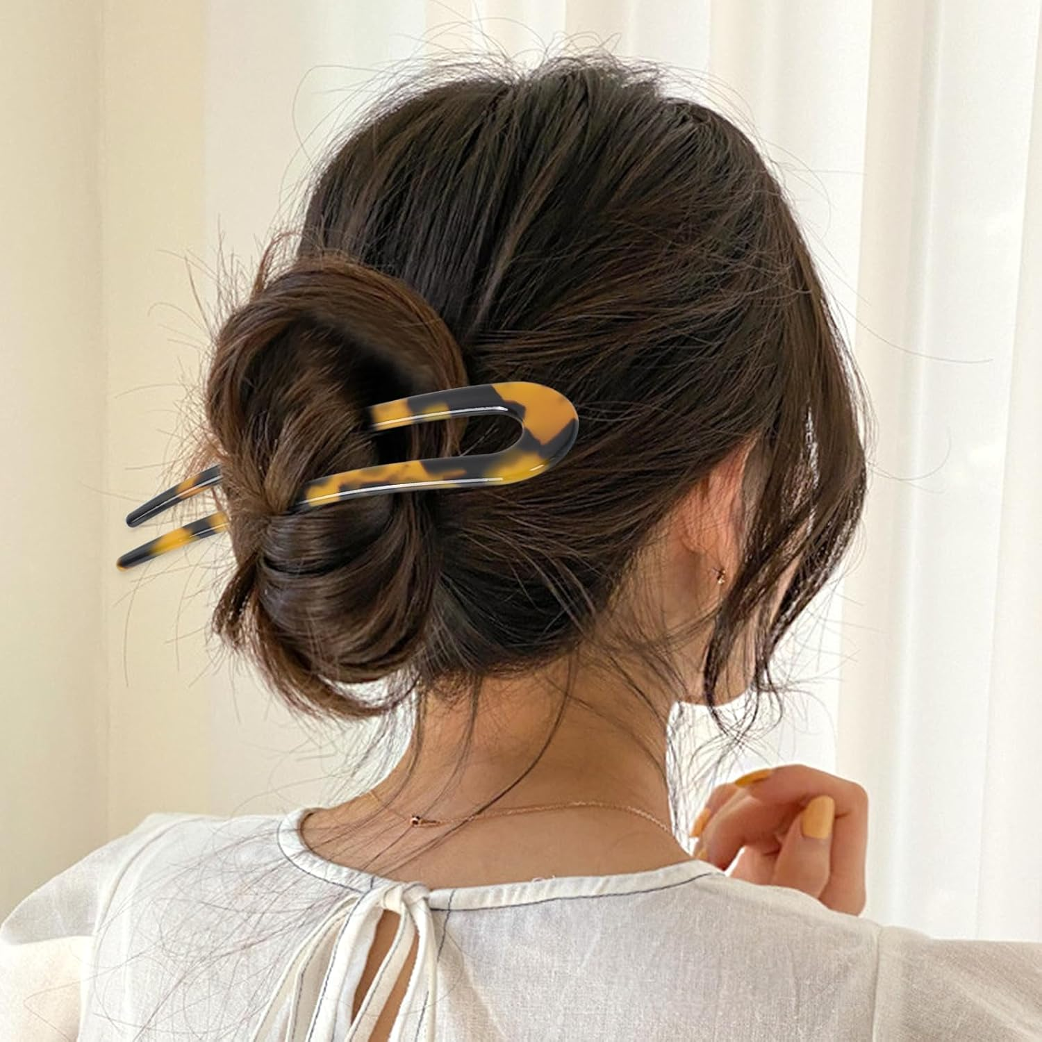 French Hair Pins, 6 Different U Shaped Hairpins, Delicate Hair Accessories for Women, Hair Clips for Ceremonies, Graduations, Exquisite Occasions image number 6