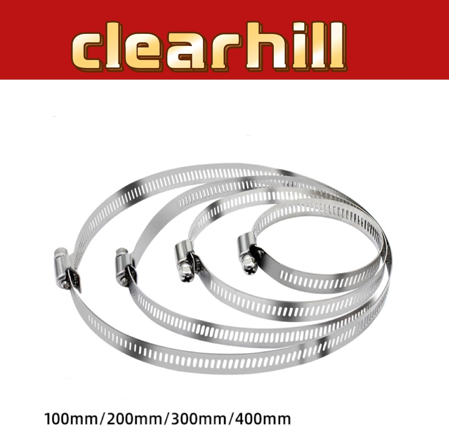 Clearhill Stainless Steel Pole Mount Bracket for Security Cameras, Vertical CCTV Camera Corner Bracket with Adjustable Straps (1) image number 1