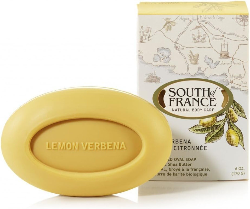 South of France Natural Bar Soap, Lemon Verbena, 6 Ounce image number 1