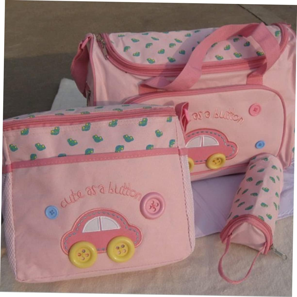 Multi-Function Large Capacity Diaper Bag Set Shoulder Strap Includes Changing Pad Bag for Travel Daily Use image number 4