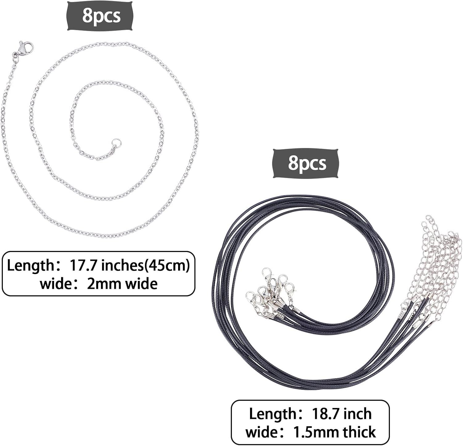 SUNNYCLUE 16 Styles Star Stone Charms Set Natural Energy Healing Crystal Mixed Stone Pendants Chakra Gemstone Beads Rose Quartz Tiger Eye with Waxed Cord Chains for Jewelry Making Crafts image number 2