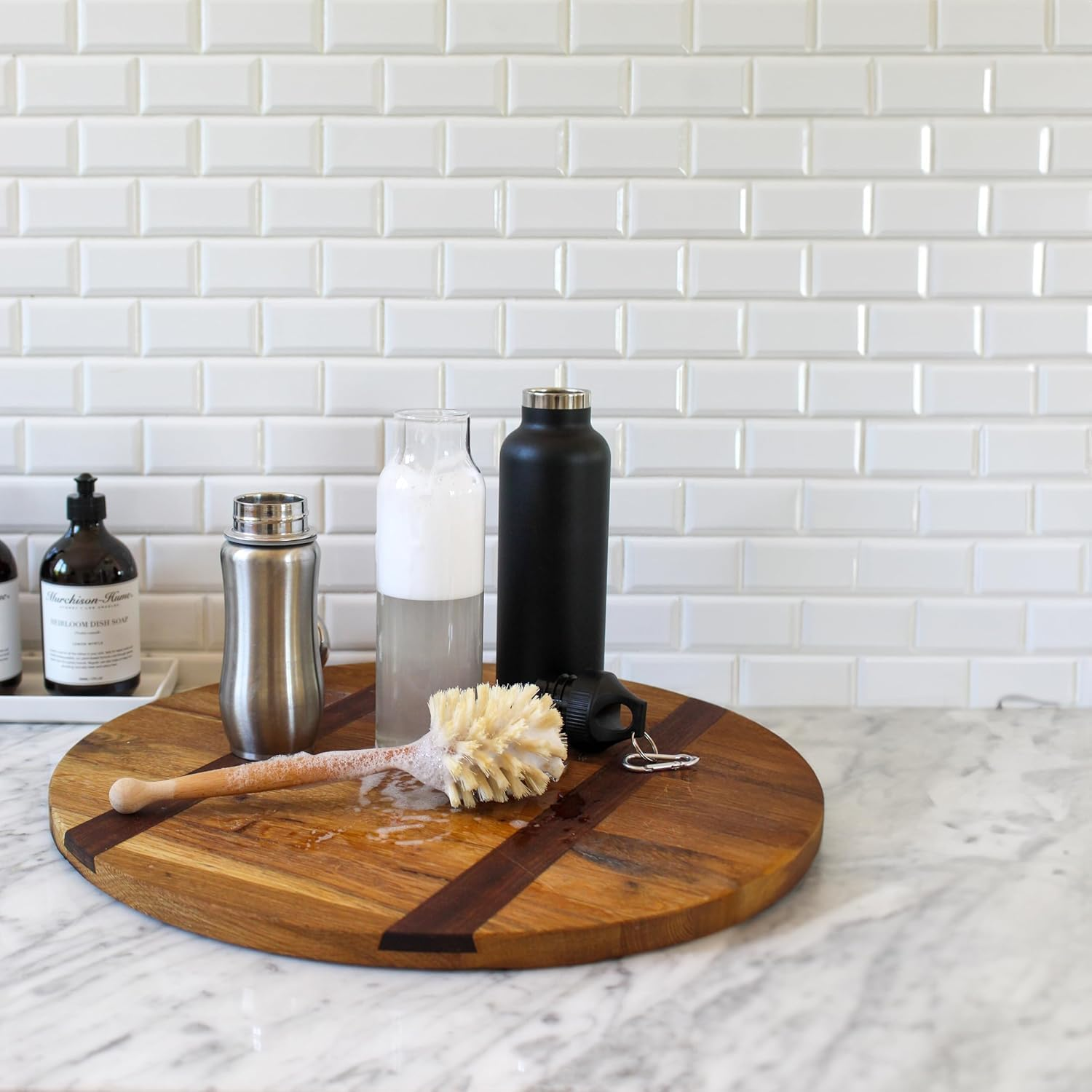 Murchison-Hume Natural Bottle Brush - Eco-Friendly & Biodegradable Bottle Brush with Beechwood Handle and Sisal Bristles, Bamboo Dish Brush for Baby Bottles, Glassware, and More image number 5