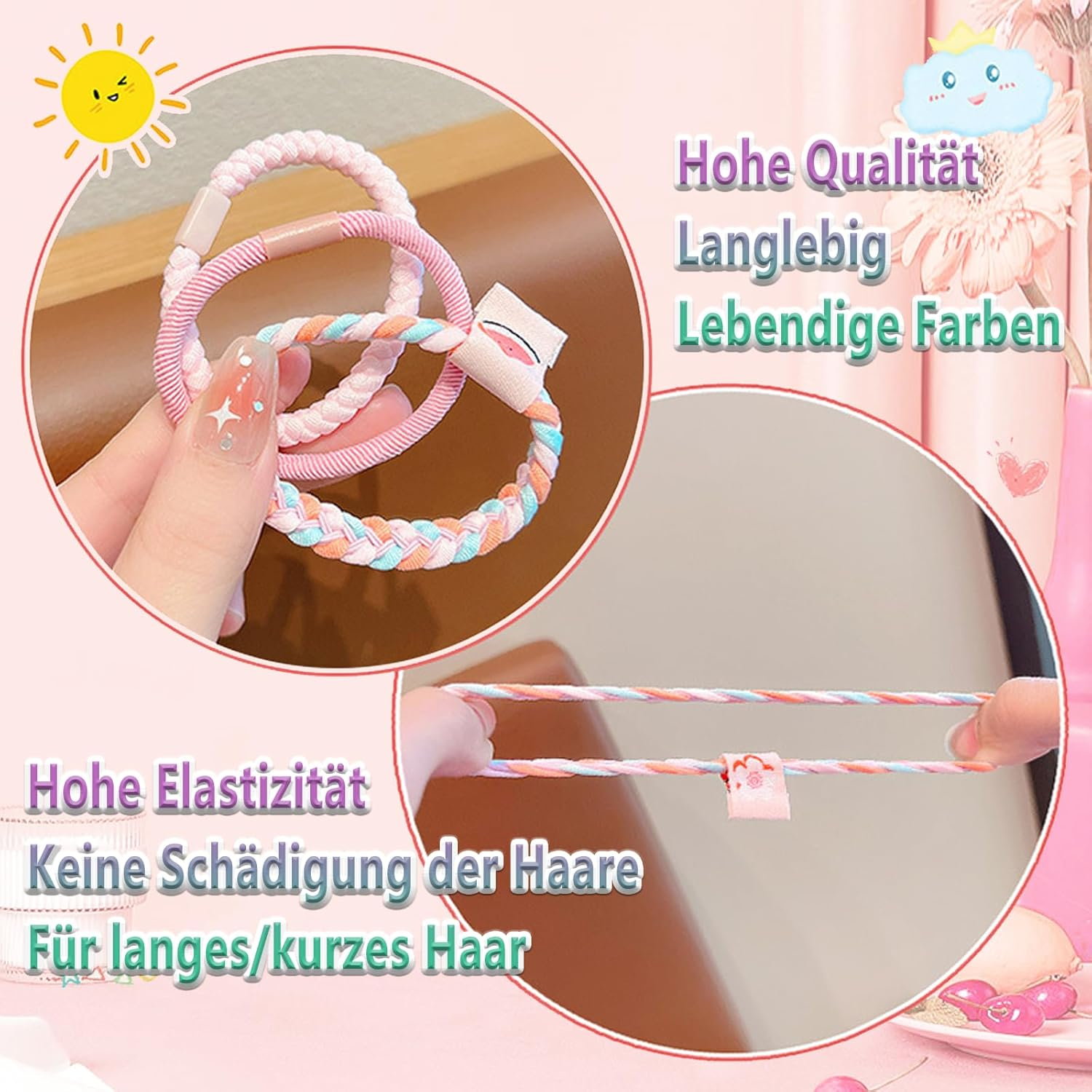 Whaleo 16 Piece Hair Band Cosmetic Wrist Wash Band Makeup Hairband Skincare Set Cosmetic Headband Spa Headband Yoga Sports Shower Haircare Set image number 1