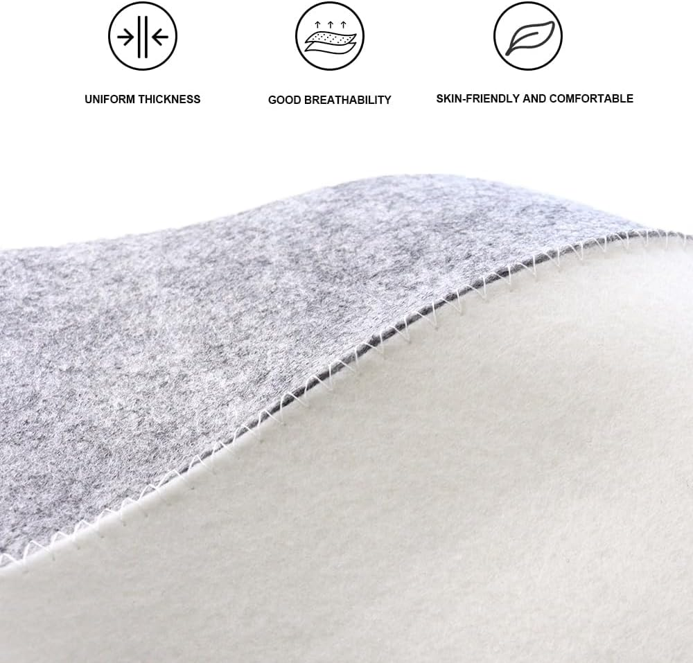 2 Pack Sauna Hat Polished Wool Hat for Sauna Wool Cap for Sauna Banya Bath House Head Protection Ukraine for Men Russian Banya Hat Unisex Bathroom Accessories for Women White image number 4