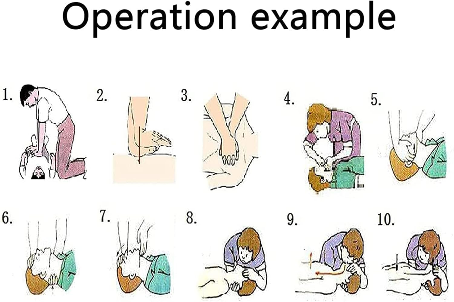 CPR Training Manikin Full Body, CPR First Aid Training Manikin First Aid Training Model Supplies Instructor Basic Starter Kit for Doctor Nursing Training Medical Teaching image number 4