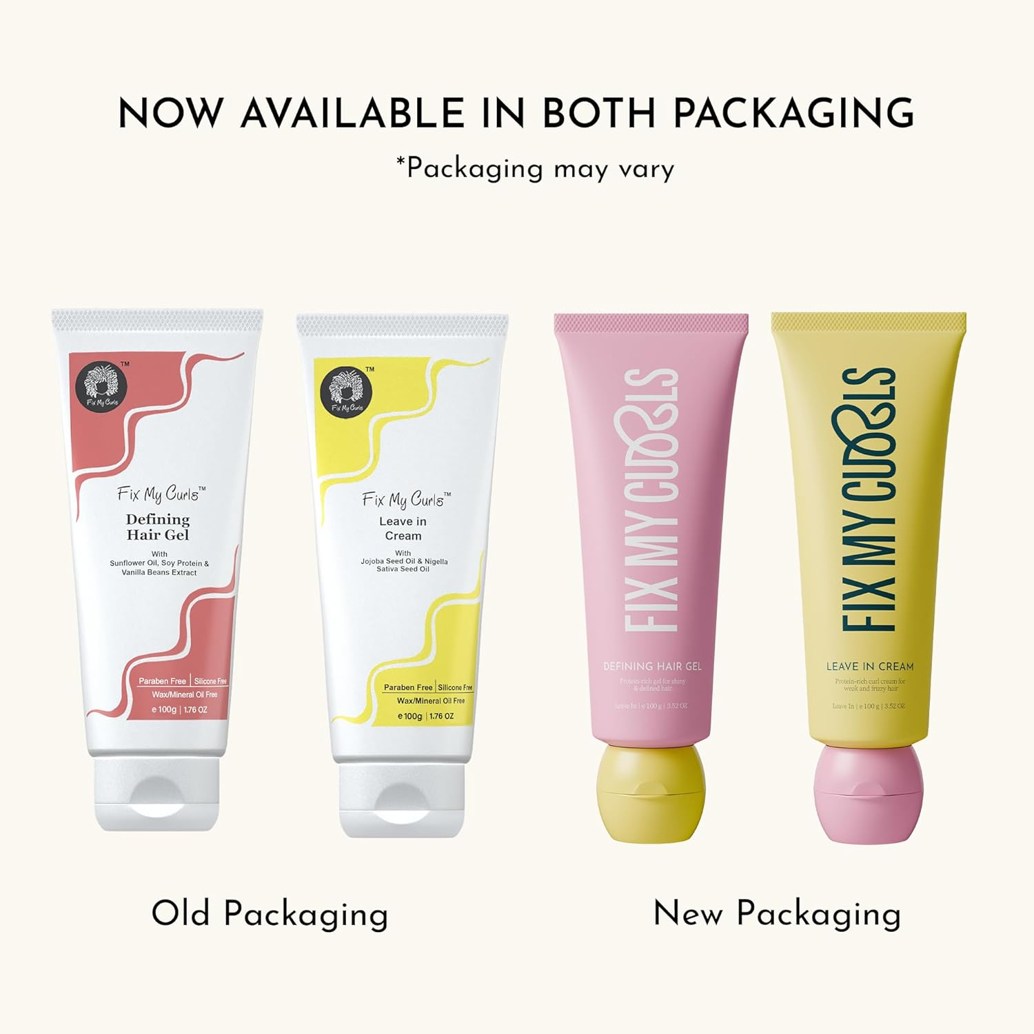 Fix My Curls Protein Styling Duo| for Curly, Wavy, Dry & Frizzy Hair | Enriched with Jojoba & Sunflower Oil | Frizz Control | Silicone Free Curl Activator | Curl Defining Cream & Gel| 100Gm Each image number 5