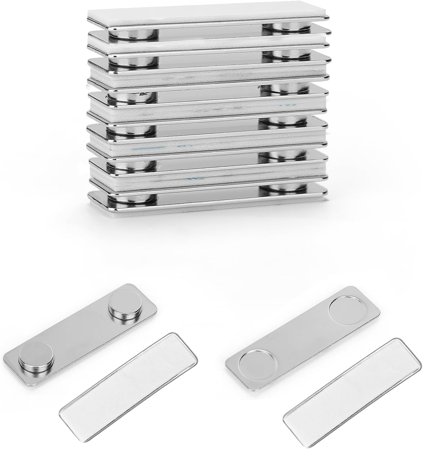 Ninyoon Magnetic Picture Hanger for Wall, Magnetic Picture Frame Poster Hanging System, Strong Wall Magnets Anti-Slip Design 1.7X0.5 Inch (6 Pack) image number 3