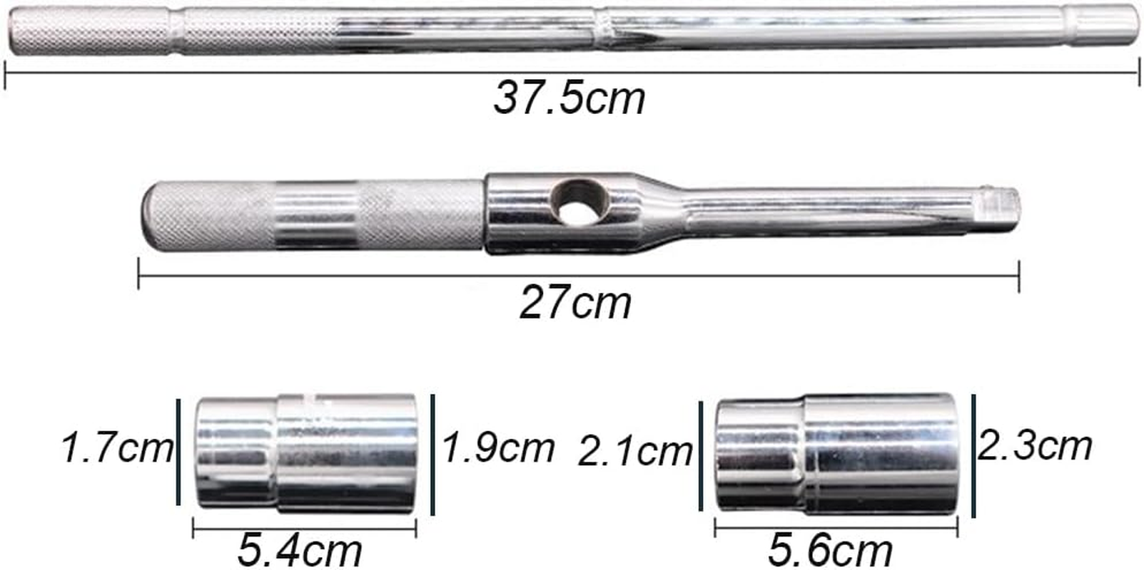 Universal Lug Wrench, 4-Way Tire Iron Nut Wrench Set, Cross Wrench with Storage Case Standard Lug Nut Remover Sockets 17Mm/19Mm/21Mm/23Mm for Repair Car Labor Saving Tire Iron Tyre Wrench image number 6