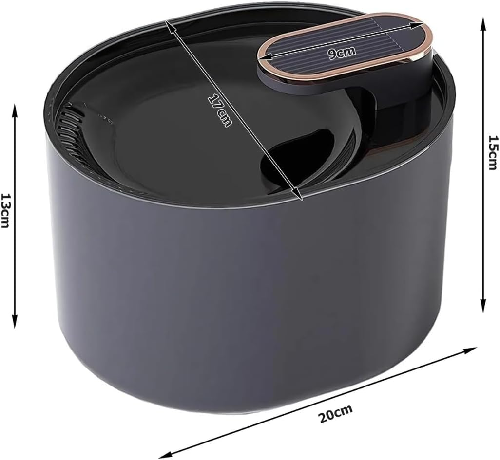 PARENCE. - Automatic Water Dispenser for Cats and Dogs - Quiet Fountain with Filter Included - Even Water Flow - 3L image number 1