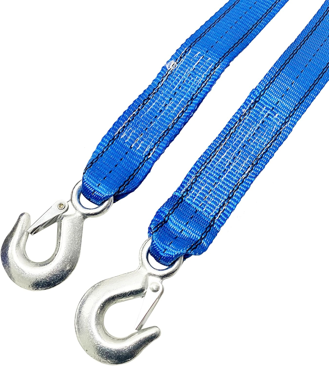 Heavy-Duty Tow Strap with Hooks,10,000Lbs Capacity, Reliable Tow Rope Versatile Applications (2IN X 30FT Blue) image number 4
