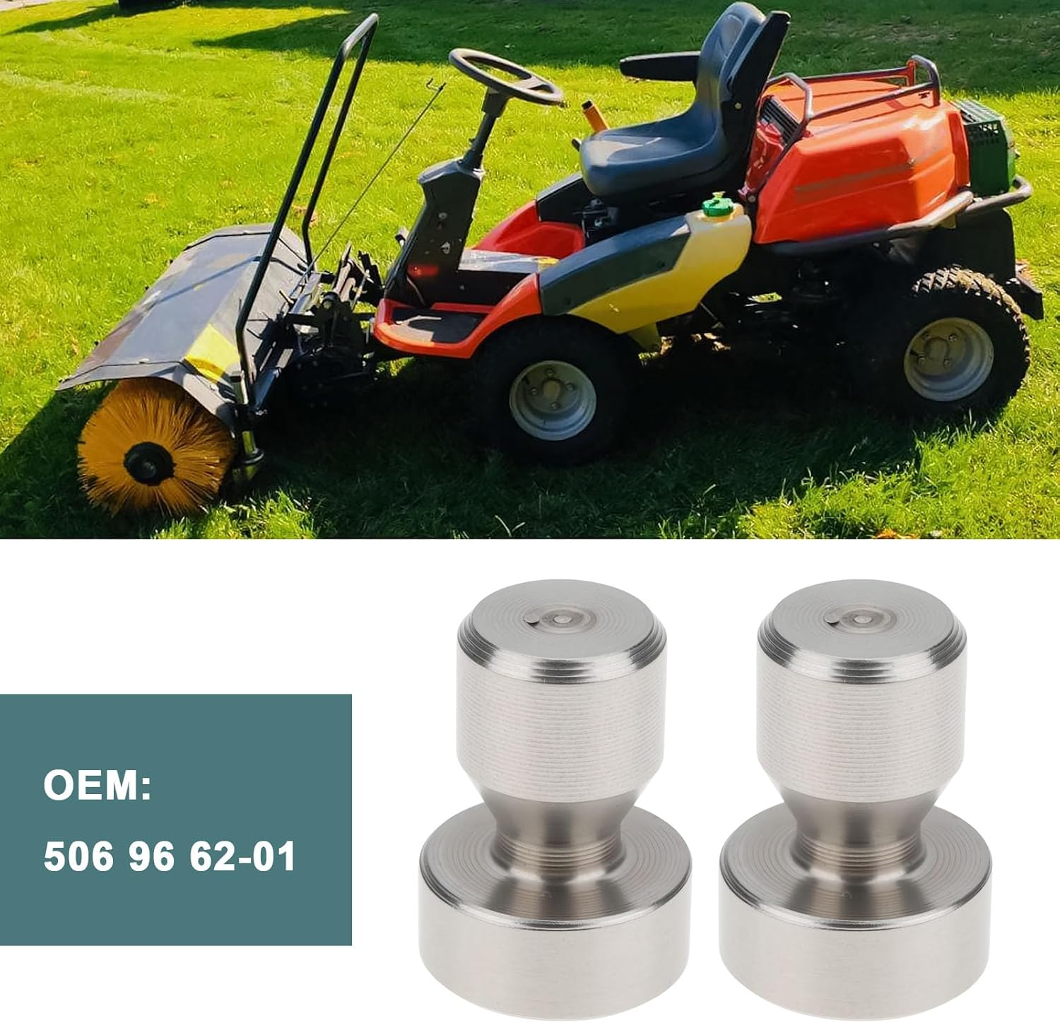 Emsea 2Pcs 6/8Mm Blade Shear Pin 506 96 62-01 Compatible with Husqvarna Proflex Rider image number 2