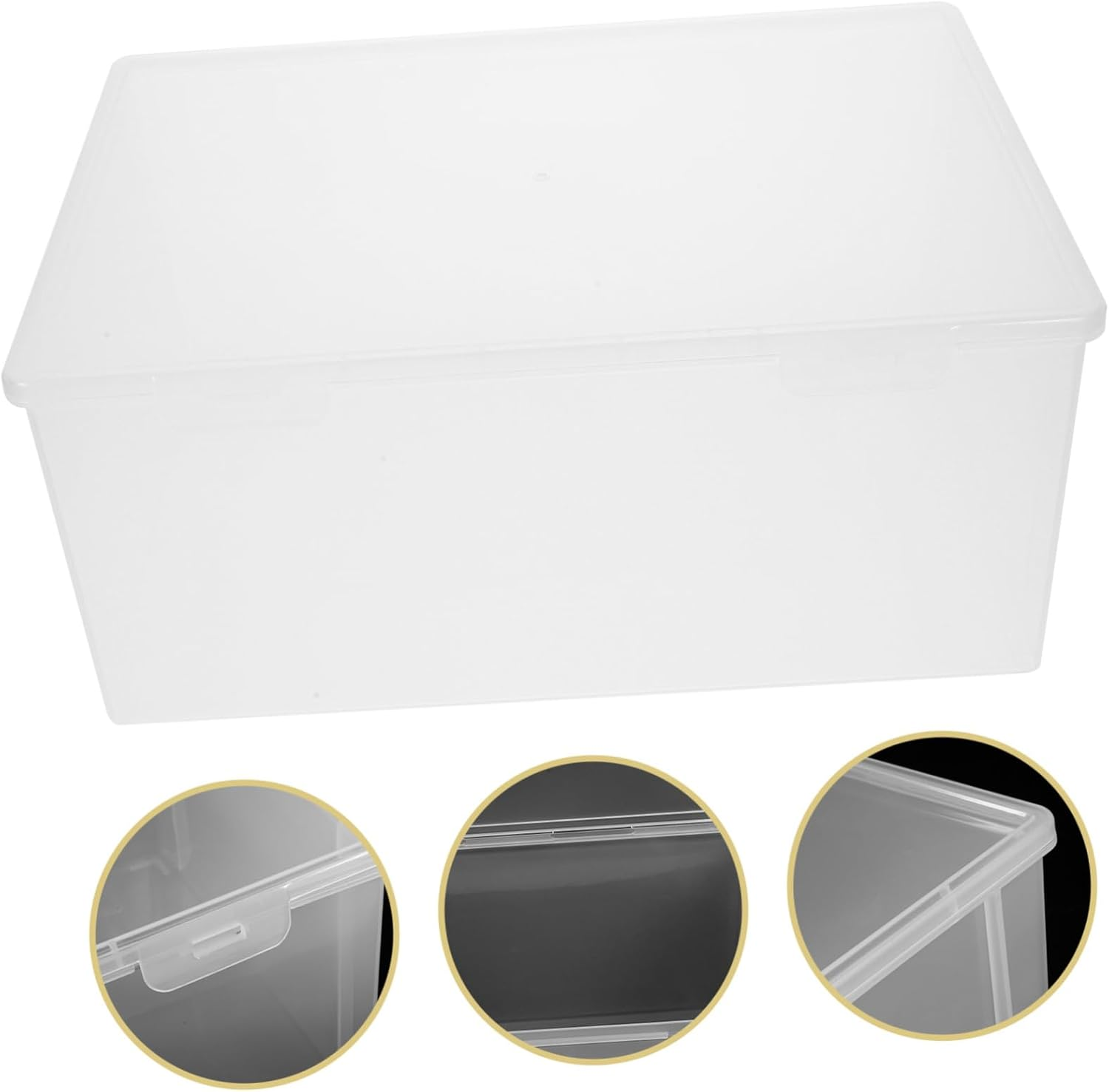 OFFSCH Desk Organizer Storage Box A4 File Paper Storage Case Portable Design for Office