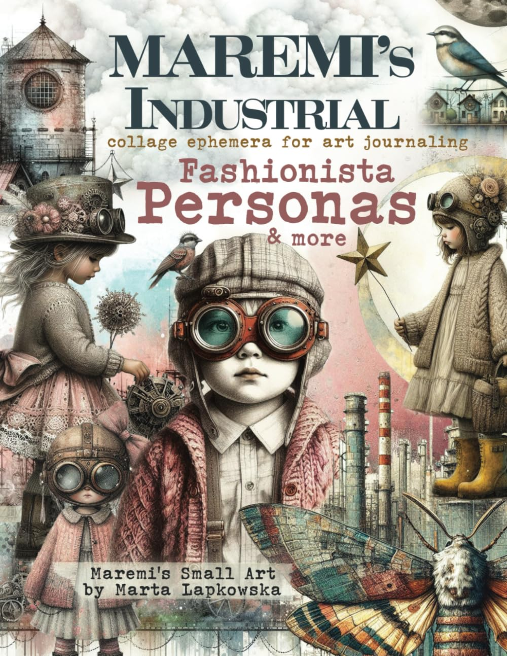 MAREMI'S Industrial Collage Ephemera for Art Journaling FASHIONISTA PERSONAS & More: 150+ Images of Kids, People, Houses & Backdrops