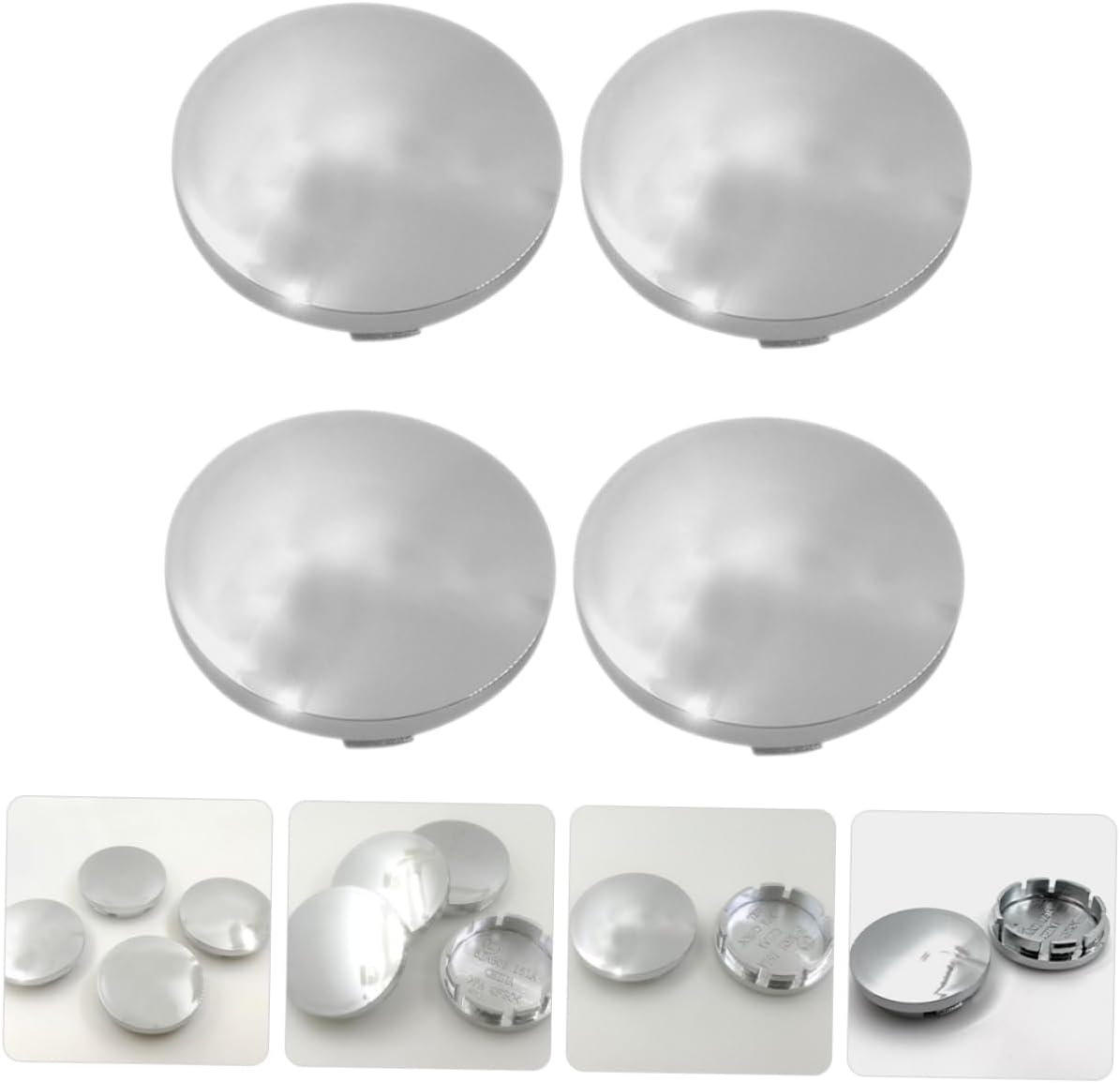 Anneome 4Pcs Tire Hub Covers for Automotive Wheels Stylish and Easy to Install Wheel Hub Caps Compact Tire Accessories for Car Exterior Protection and Replacement image number 6