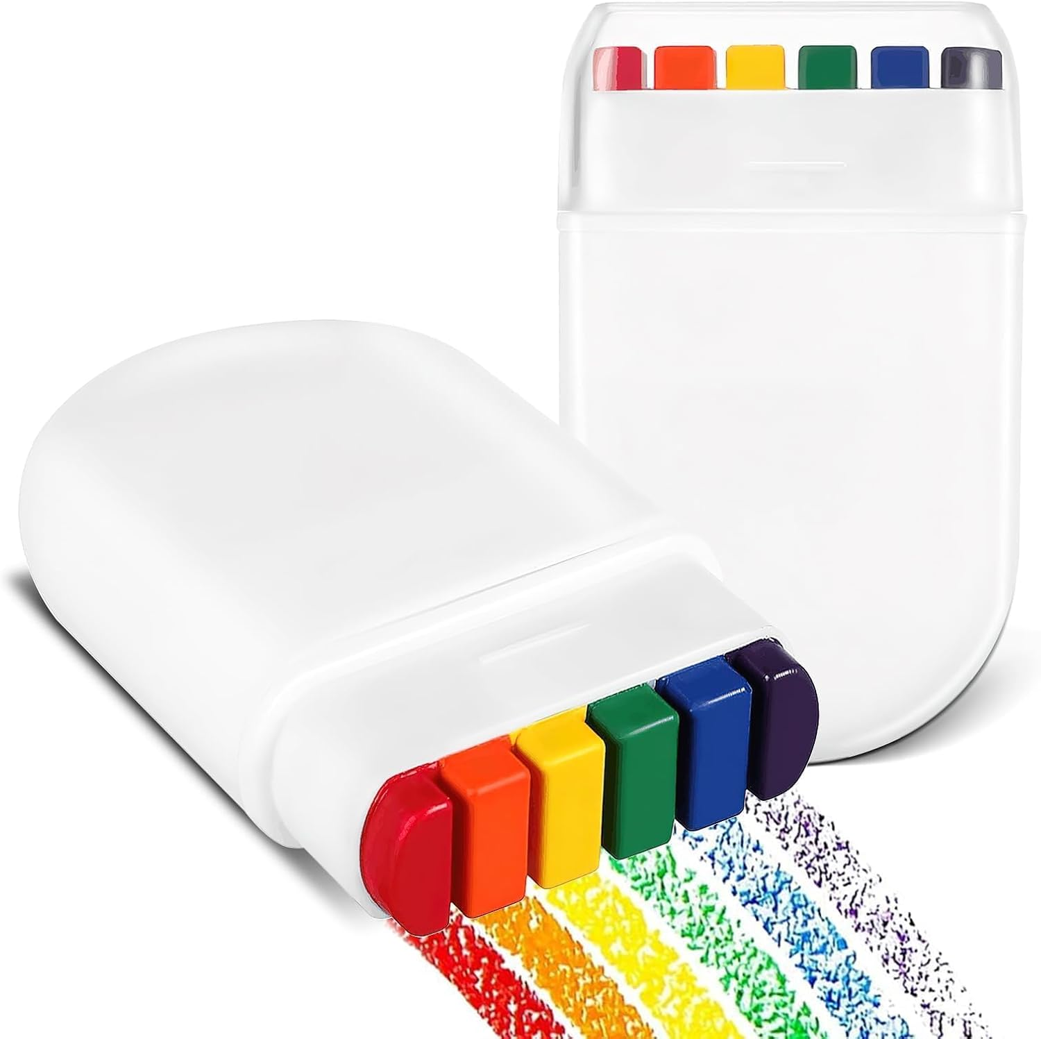 Rainbow Face Paint, 2 Pcs LGBT Paint, Pride Flag Paint for Gay Pride Parade, Pride Month Celebrations, Party,Cosplay, Halloween Makeup(2 Pcs) image number 3