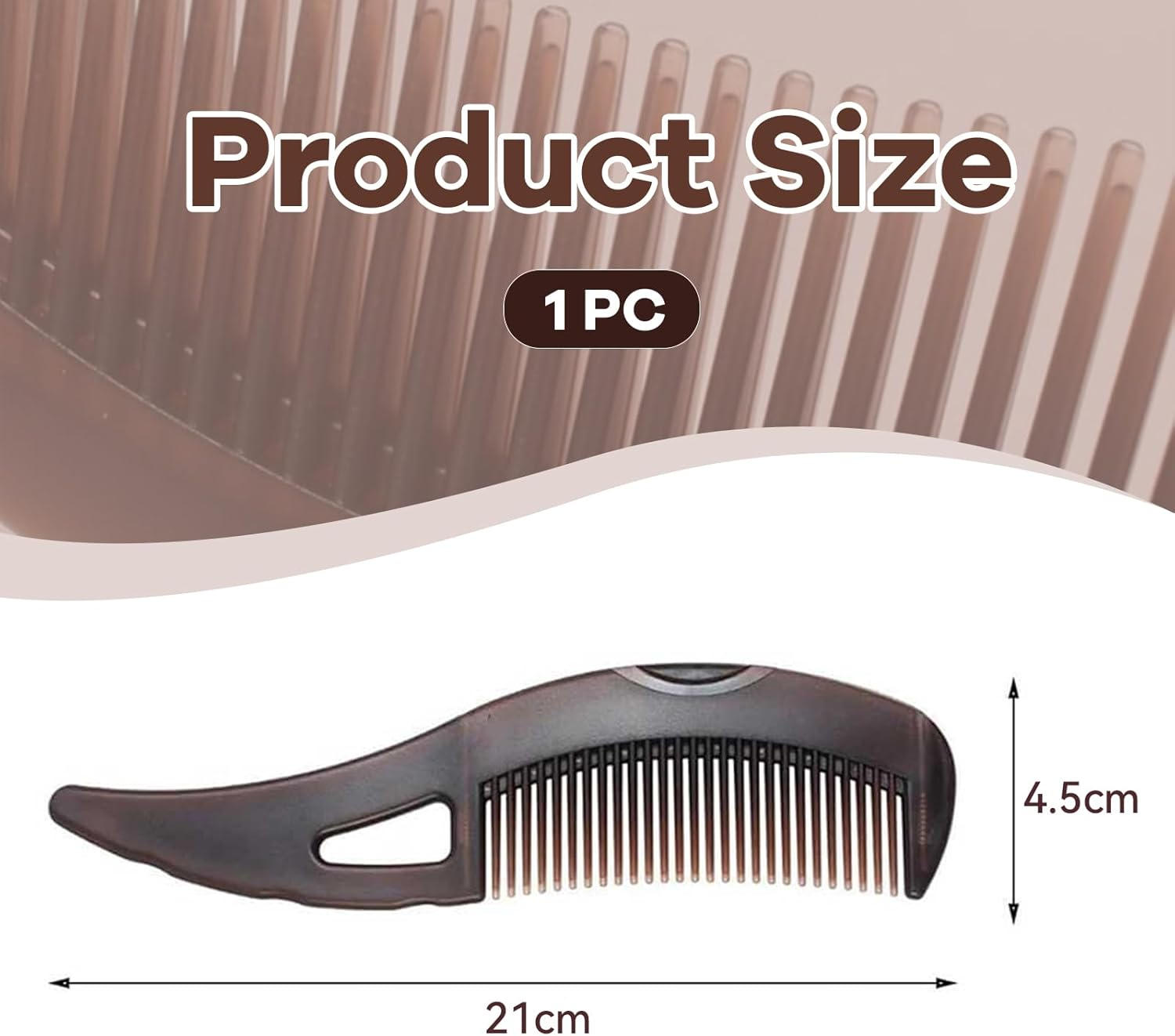 NATOSU Dandruff Comb, Hollow Tooth Hair Brush for Refreshing Scalp Massage, Removing Dandruff Grime, Reducing Itching, Scalp Care Comb with Skin Scratching Handle image number 4