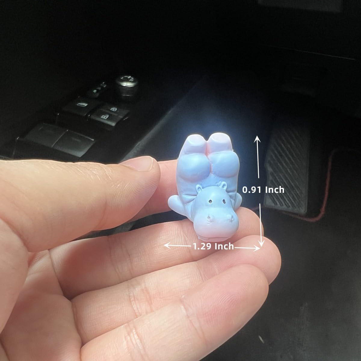 Car Rearview Mirror Accessories, Hippo Dashboard Decor, Ornament, Interior Decoration Accessories for Car Rearview Mirror and Dashboard, Funny Ornament Gifts image number 1