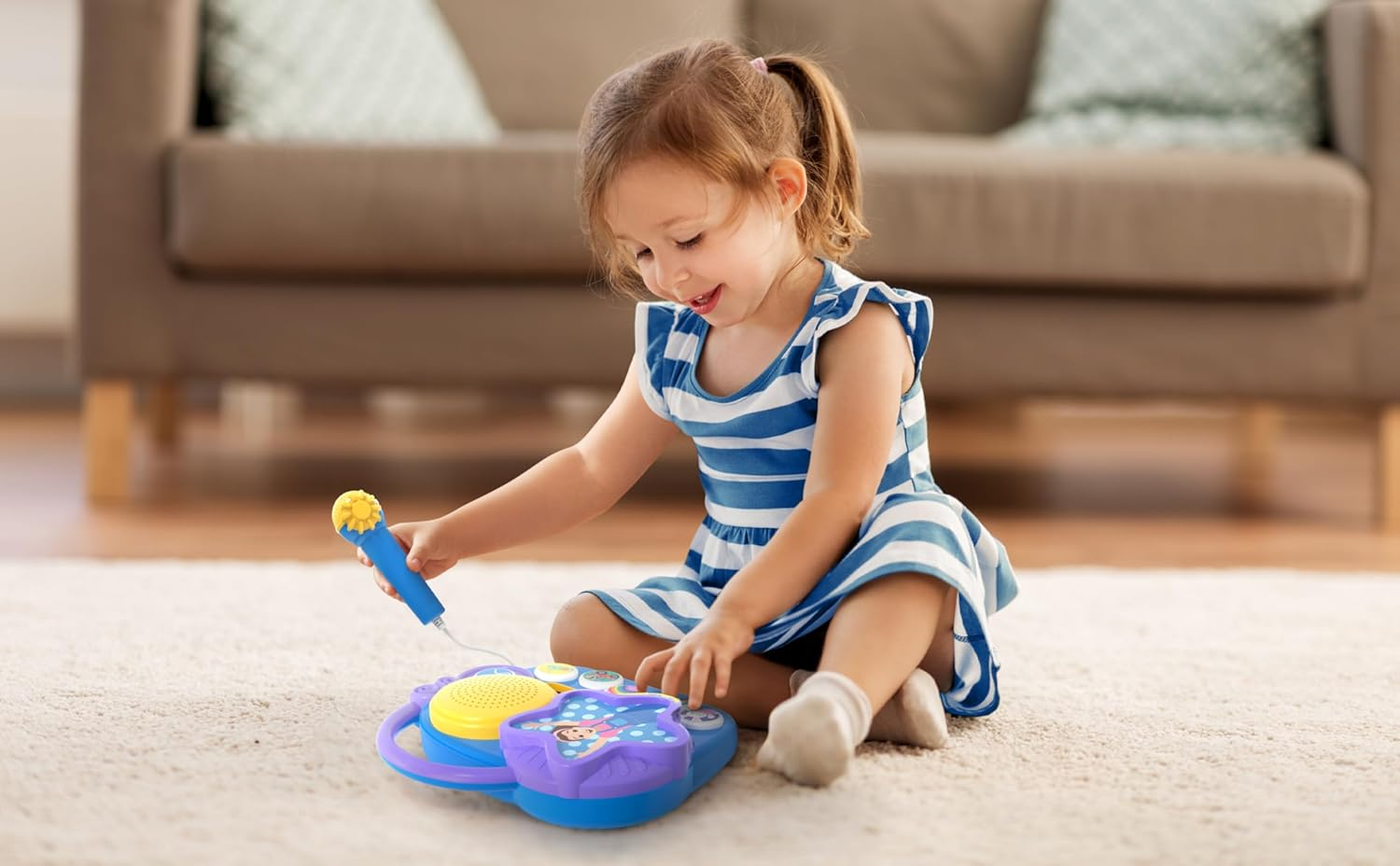 MS Rachel Electronic Learning Boombox, Ages 3+, Educational Sing-Along Toy with Microphone, 30Cm X 7Cm X 28Cm, 710G image number 2