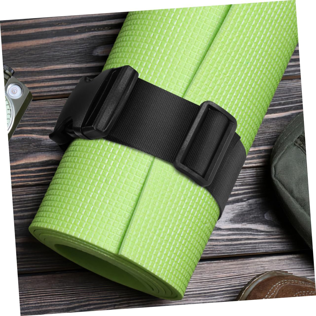 CORHAD Adjustable Luggage Straps 2Pcs with Buckle Travel Suitcase Fixing Belt 3.8Cm Wide Sturdy Strap for Backpack Replacement and Secure Outdoor Travel Gear