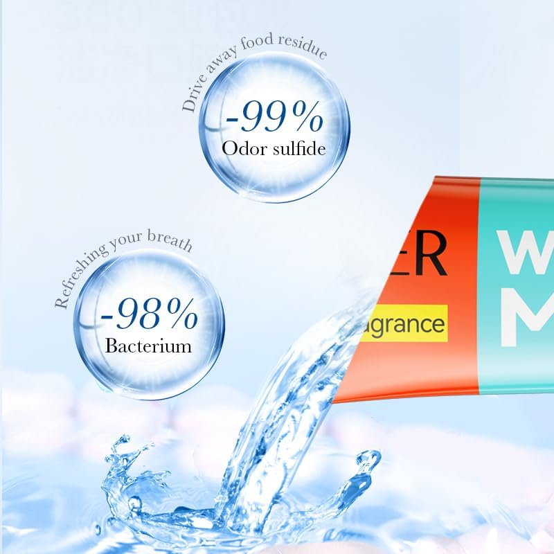 Portable Watermelon Mouthwash, 20 Pack, 10Ml Single-Use Portions, Fresh Breath Formula image number 5