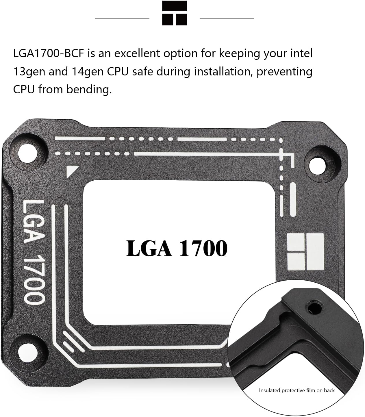 Thermalright LGA1700-BCF Black V2 CPU Retainer,Intel 12/13/14Th Anti-Bend Retainer, LGA17XX Corrective Bend Retainer, Standard for Heat Sinks image number 2