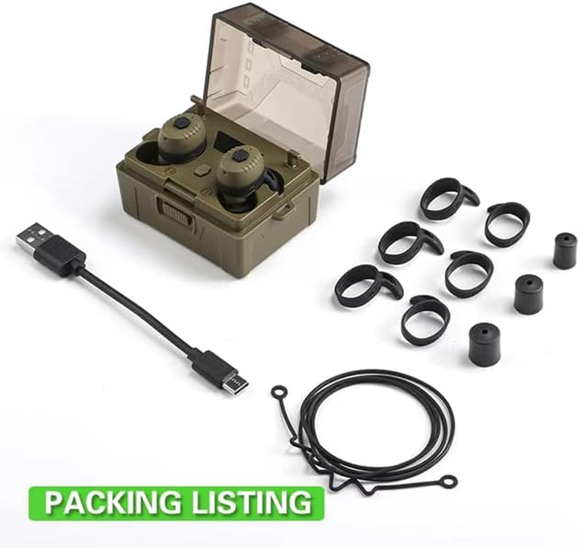 Omana Arm Next Totems Electronic Shooting Earplugs Noise Canceling Hearing Protection Earmuff for Hunting/Tactical Shooting/Military/Music Events - Black image number 4