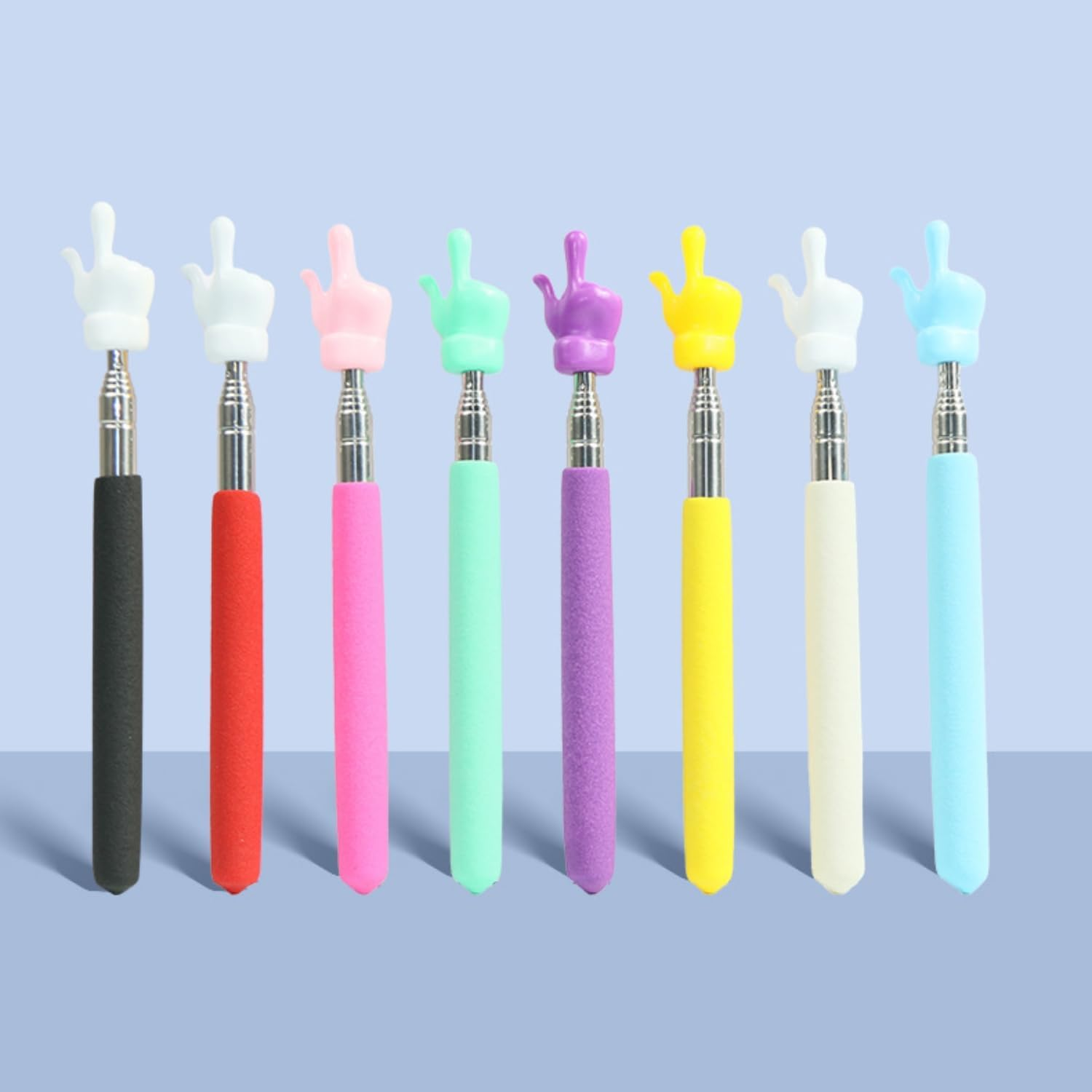 8Pcs Telescopic Teachers Pointer Sticks Mini Retractable School Supplies for Elementary School Kindergarten Teacher, Classroom Pointer Tool (Multicolour) (8) image number 3