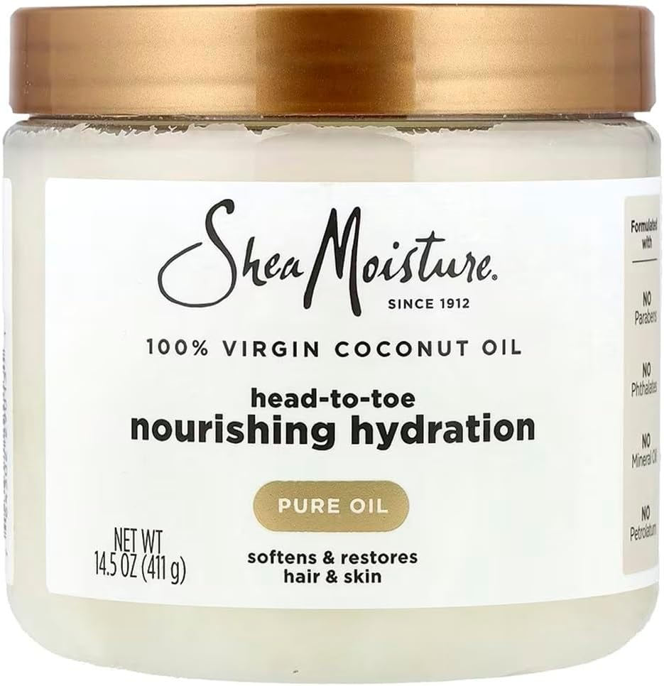 Sheamoisture for Dry Skin Nourishing Hydration 100% Extra Virgin Coconut Oil Soften and Restore Skin and Hair 14.5 Oz image number 4