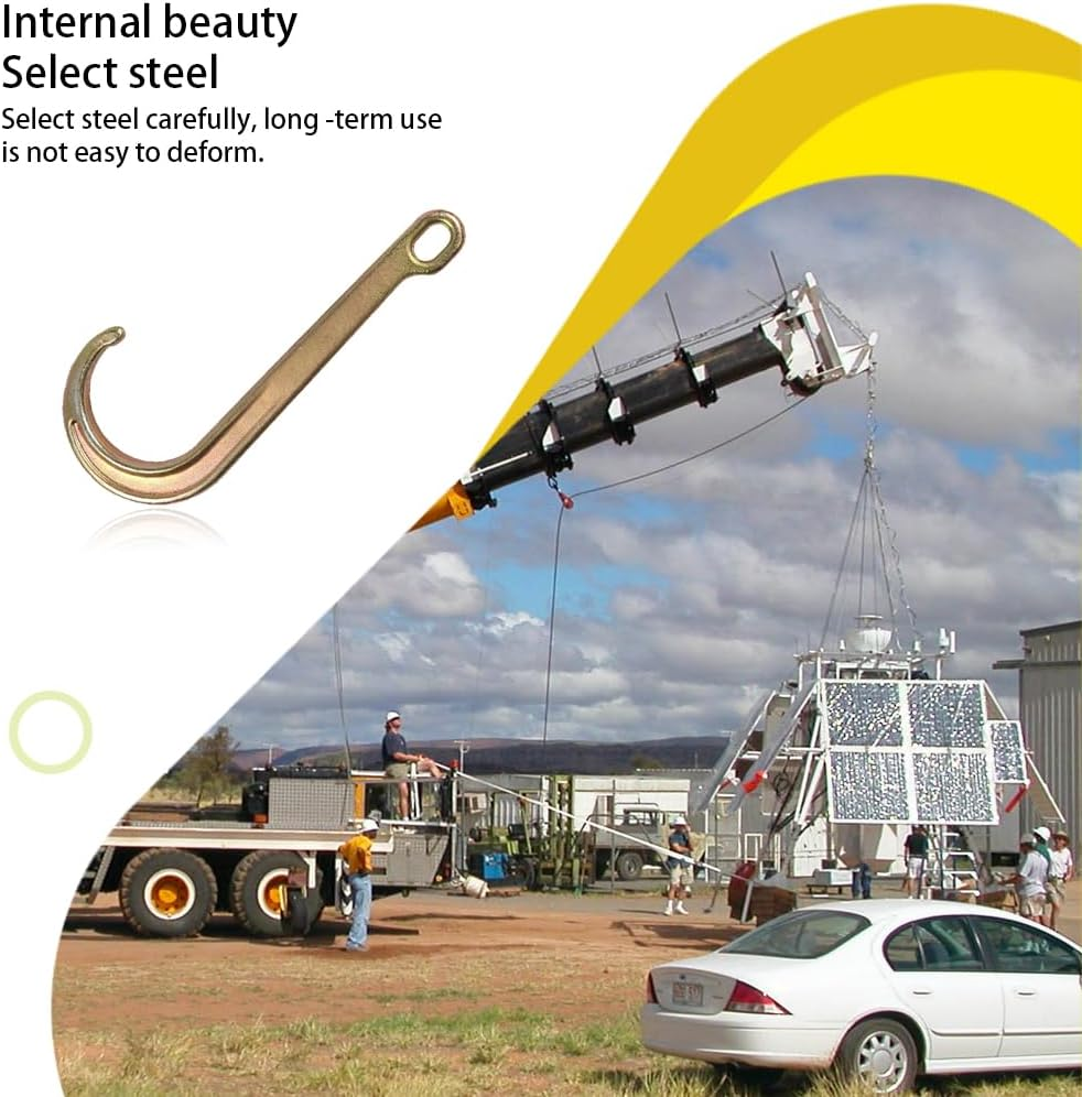 Universal Tow Truck Hook Wrecker J Shaped Hooks Towing Tool Automotive Automobile Repair Upgrade Accessories Spare Parts image number 2