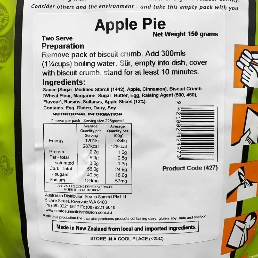Back Country Cuisine Apple Pie Freeze Dried Food, Regular image number 1