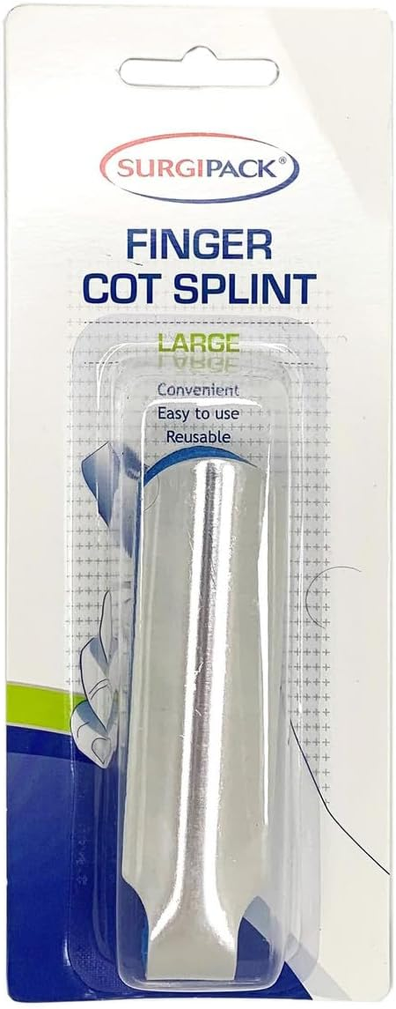 Surgipack Finger Cot Splint, Large