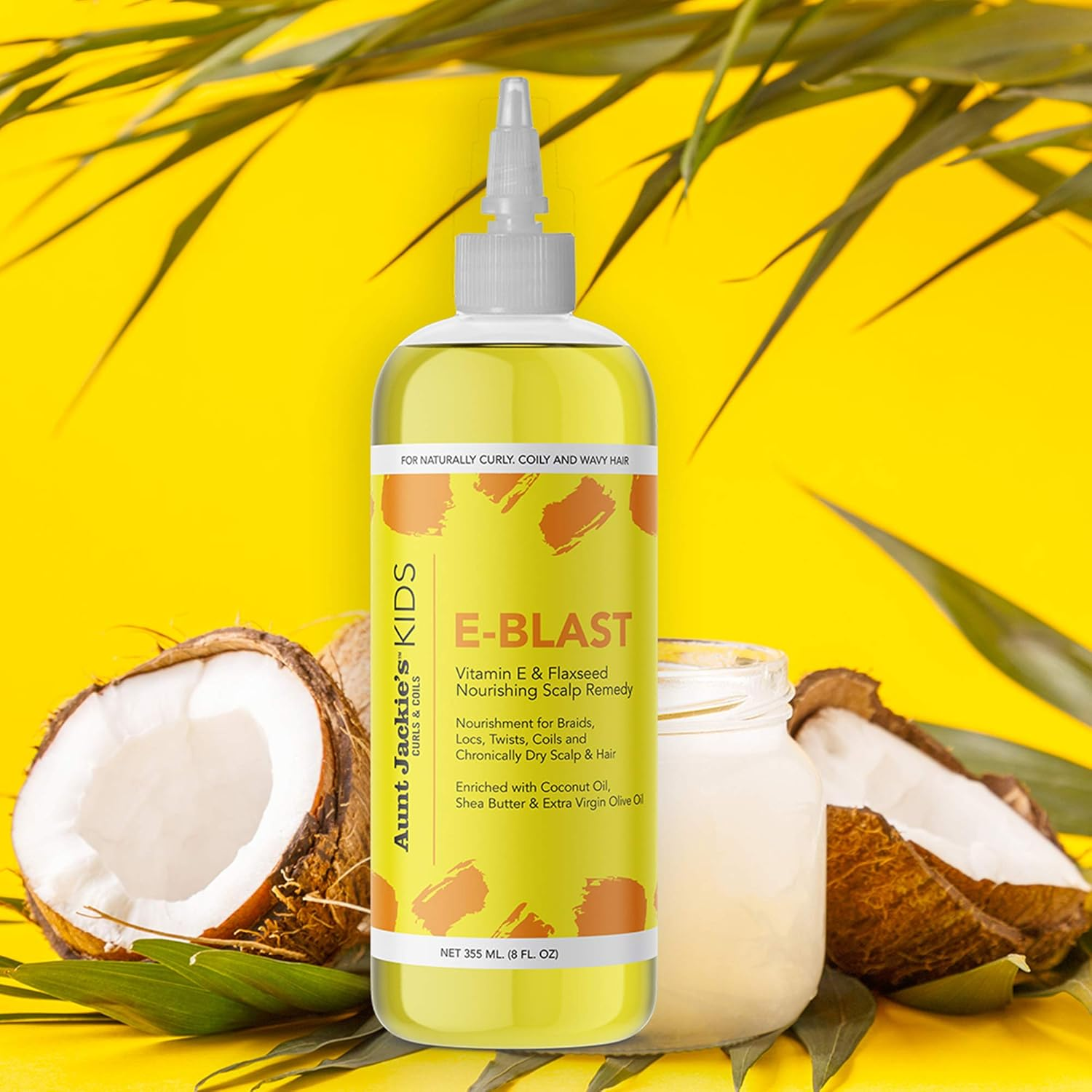 Aunt Jackie'S Girls E-Blast, Enriched with Vitamin E and Flaxseed, Nourishing Scalp Remedy, Great for Chronically Dry Scalp and Hair, 8 Ounce Spray Bottle