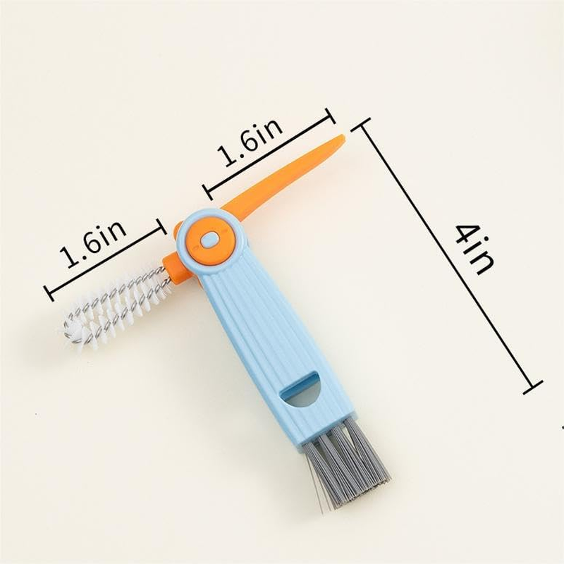 Chemimoso 3 in 1 Cup Lid Gap Cleaning Brush Set, Multifunctional Water Baby Bottle Cleaning Tools, Home Kitchen Crevice Cleaning Tools (3Pcs) image number 2