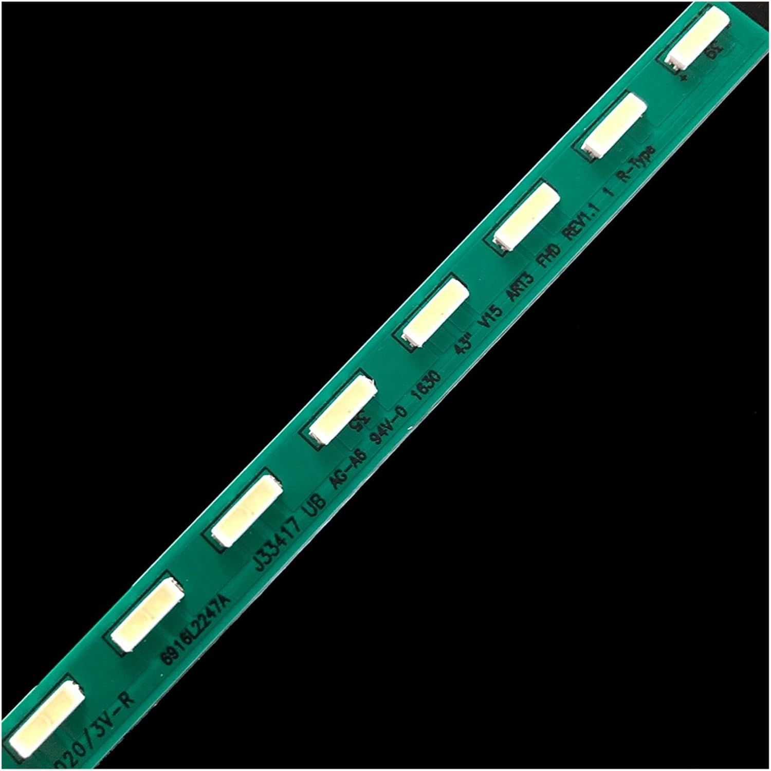 20PCS LED TV Backlight for L/G 43INCH FHD R/L-TYPEREV 0.4 G1GAN01-0793A/0794A 43LF5400 43LX310C 43LF5400 43LF5900 43LF5900-UB (Color : 5SETS-10PCS)