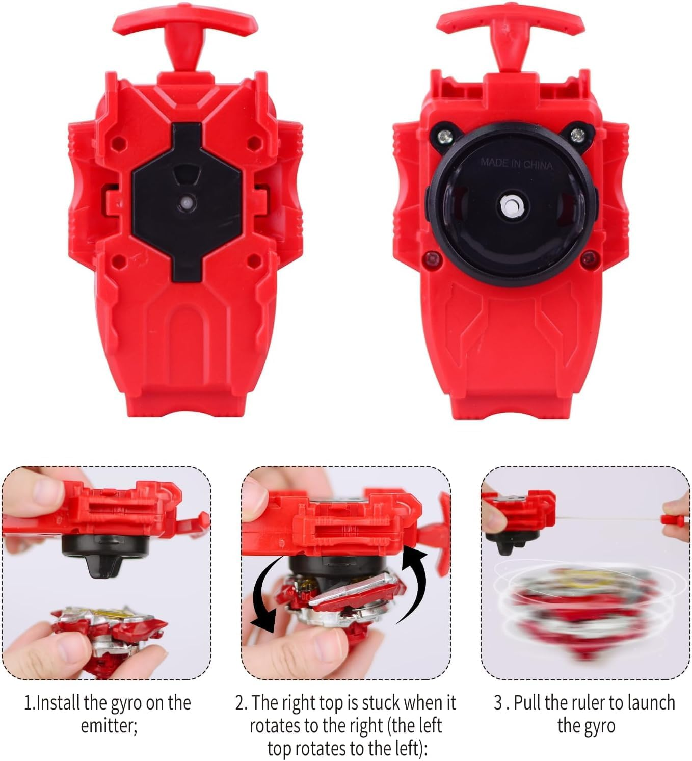 B-Qtech Battling Top Burst 12 New Gyros Top, Evolution Burst Top with Golden Sword & Storage Organizer Carrying Case Box image number 2