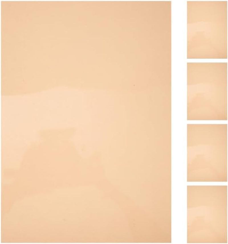 LALAFINA Light Filter Sheets 5-Pack Color Correction Gels for Photography Lighting Transparent Colored Plastic Film for Photo Video Studio Effects