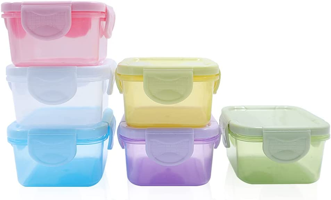6Pcs Small Food Storage Containers with Leakproof Lids, Condiment Sauce Containers, Airtight Freezer Storage, Dishwasher and Microwave Safe, 5Oz image number 6