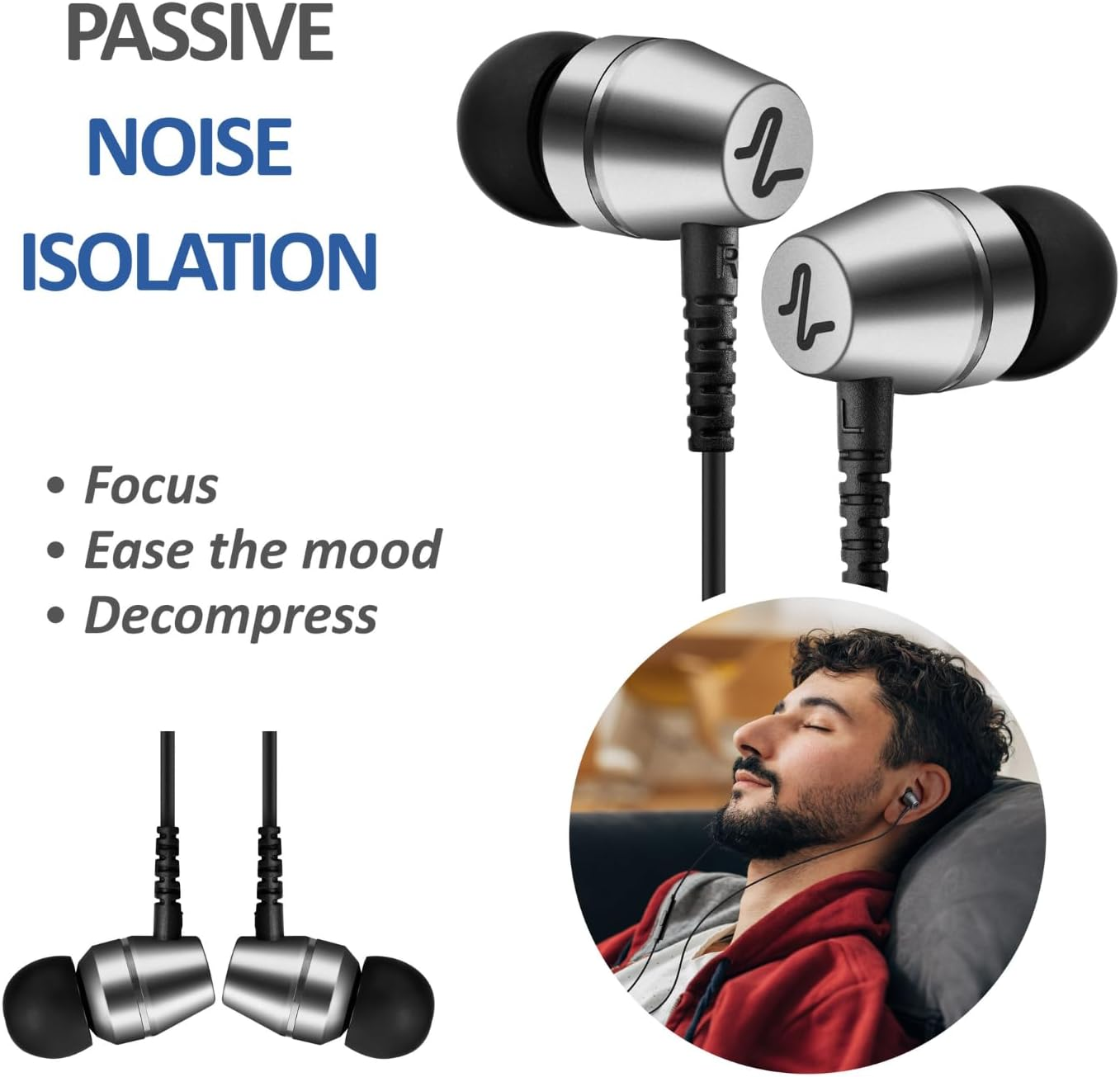 LUDOS OMNITONE USB C Headphones, 5 Years Warranty, USB-C Earbuds for Iphone 16 15 Pro Max plus Samsung Galaxy S24 S23 Ultra S22 S21 FE S20 Z Flip 3 Fold 4 A53 A54, USB Type C Earphones for Ipad Pro image number 1